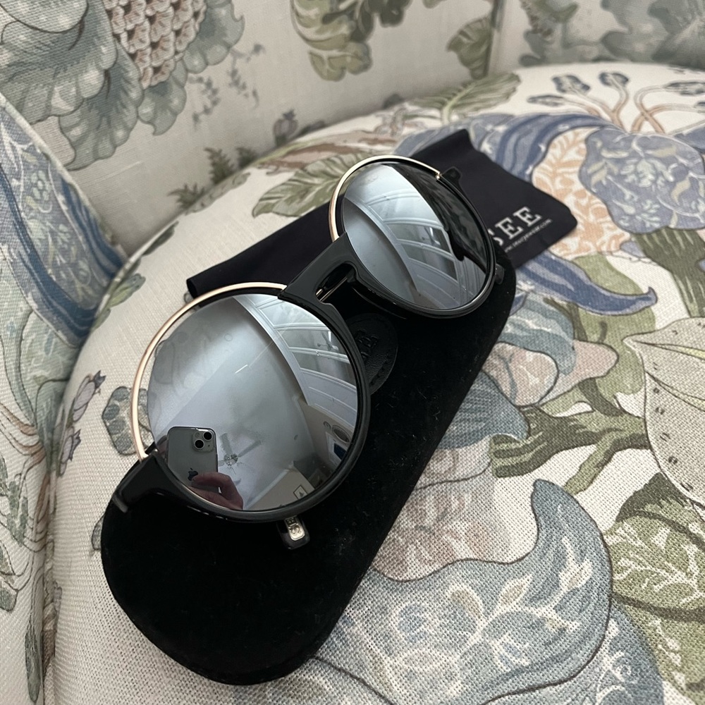 Round Mirror Sunglasses by SEE